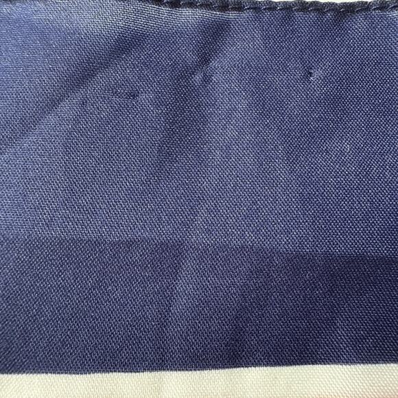 Vintage Nautical Scarf Sailor Navy Cup Red White Blue Stripe Preppy Retro 30” - Picture 13 of 15